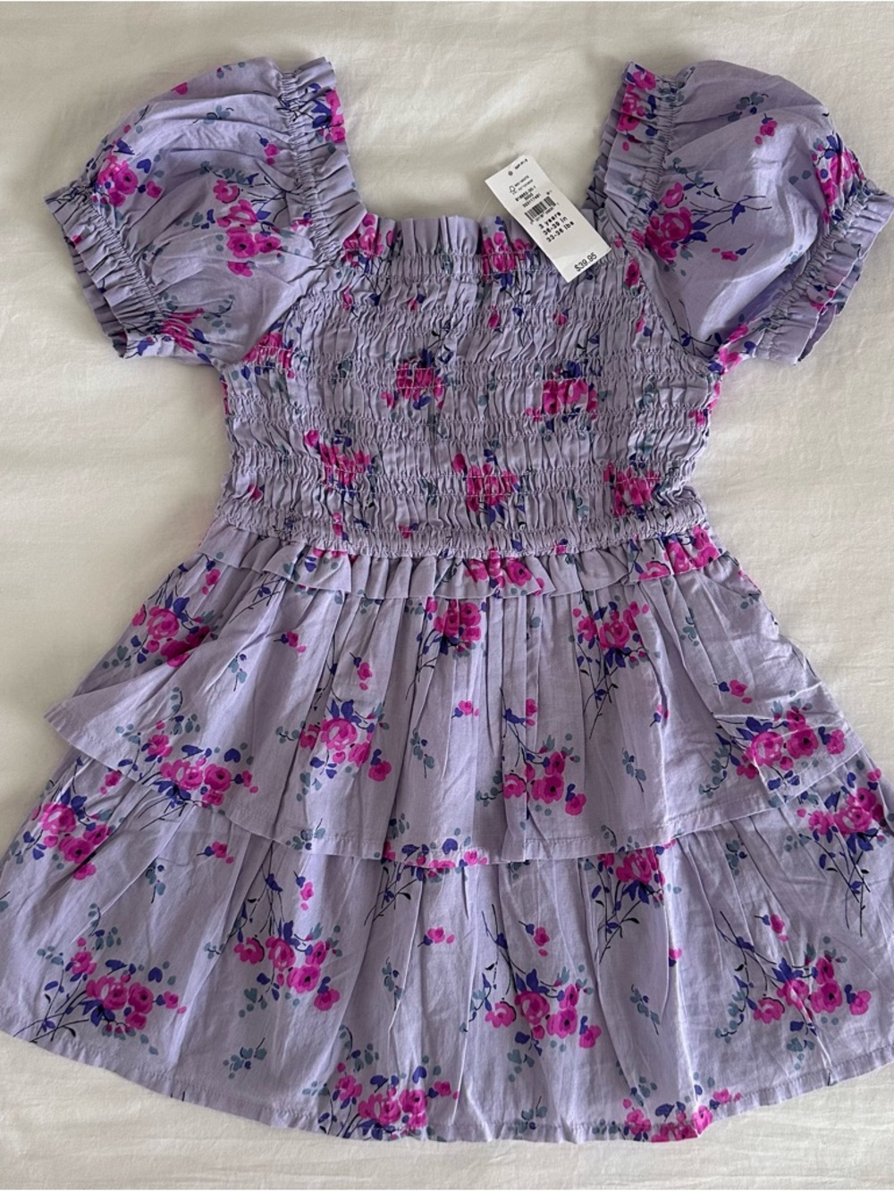 NWT Purple Floral Baby Gap Dress 3T